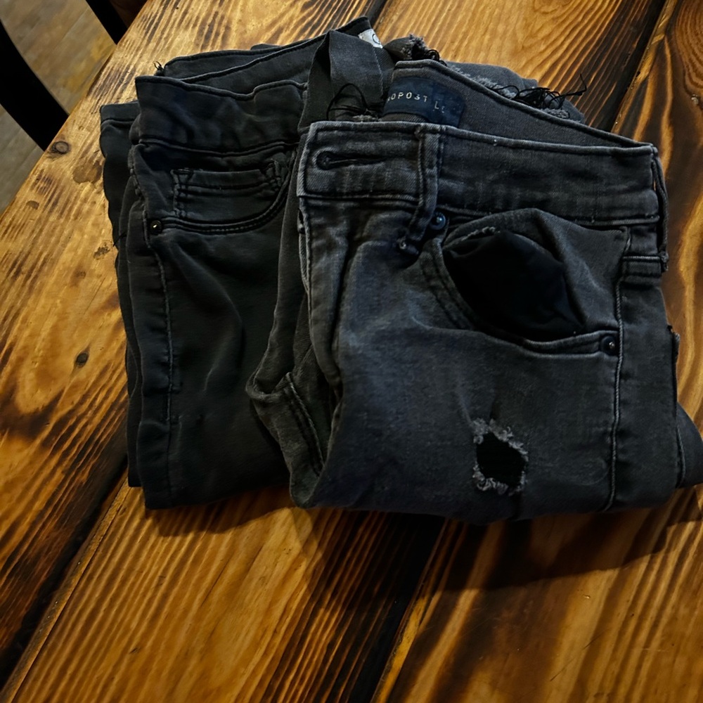 Aeropostale Size 6 black jeans bundle. Sold